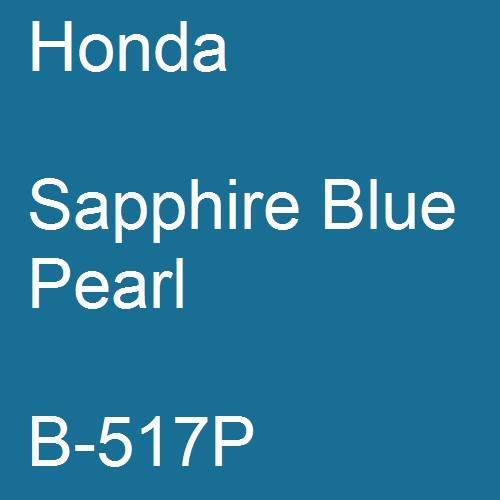 Honda, Sapphire Blue Pearl, B-517P.